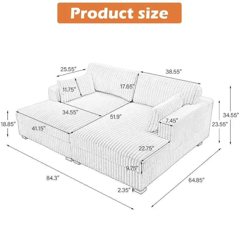 Sofá Seccional Modular Extra Grande