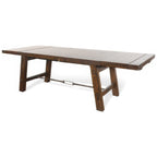 Mesa Extensible, Madera de Caoba Marrón, Rectangular 76-106 Pulgadas