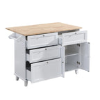 Juego de isla de cocina con extensión plegable y 2 asientos