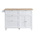 Juego de isla de cocina con extensión plegable y 2 asientos