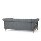 Sofá Chesterfield Saragus con ribete de cabeza de clavo - 85.50 L x 33.25 An. x 28.50 Al.