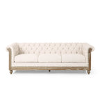 Sofá Chesterfield Saragus con ribete de cabeza de clavo - 85.50 L x 33.25 An. x 28.50 Al.