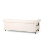 Sofá Chesterfield Saragus con ribete de cabeza de clavo - 85.50 L x 33.25 An. x 28.50 Al.