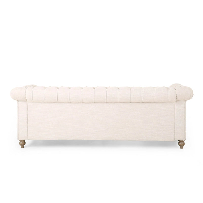 Sofá Chesterfield Saragus con ribete de cabeza de clavo - 85.50 L x 33.25 An. x 28.50 Al.