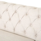 Sofá Chesterfield Saragus con ribete de cabeza de clavo - 85.50 L x 33.25 An. x 28.50 Al.