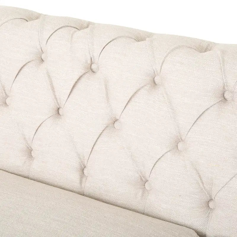 Sofá Chesterfield Saragus con ribete de cabeza de clavo - 85.50 L x 33.25 An. x 28.50 Al.