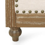 Sofá Chesterfield Saragus con ribete de cabeza de clavo - 85.50 L x 33.25 An. x 28.50 Al.