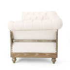 Sofá Chesterfield Saragus con ribete de cabeza de clavo - 85.50 L x 33.25 An. x 28.50 Al.