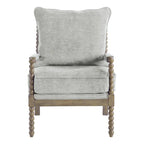 Sillón Fletcher Spindle en tela con acabado Brushed Charcoal