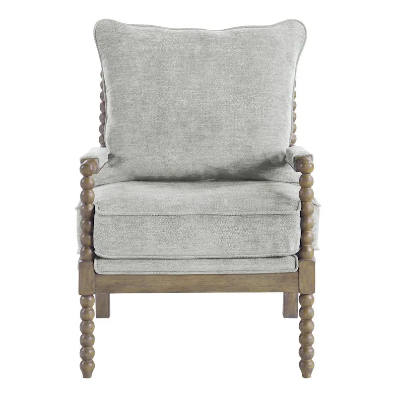 Sillón Fletcher Spindle en tela con acabado Brushed Charcoal