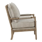 Sillón Fletcher Spindle en tela con acabado Brushed Charcoal