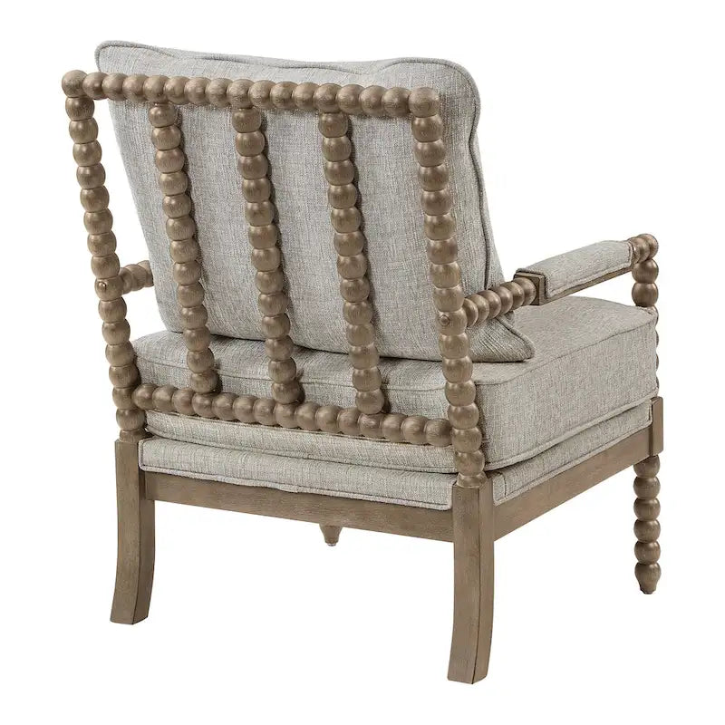 Sillón Fletcher Spindle en tela con acabado Brushed Charcoal