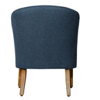 Sillón decorativo Kingswell Navy de textura gruesa