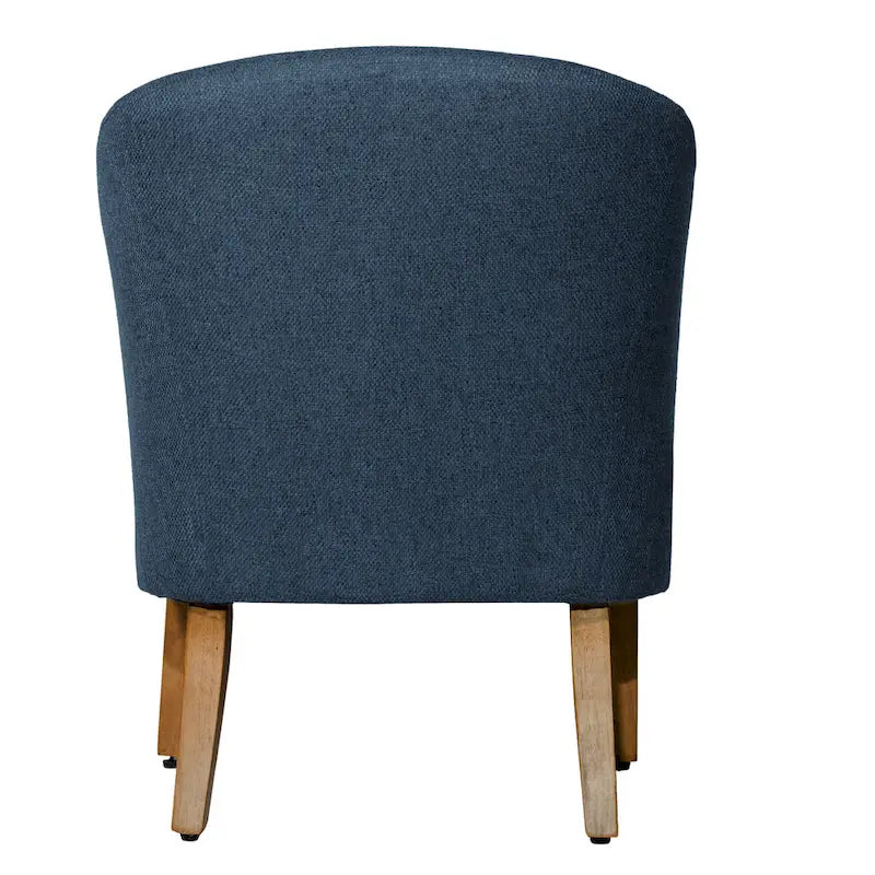 Sillón decorativo Kingswell Navy de textura gruesa