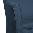 Sillón decorativo Kingswell Navy de textura gruesa
