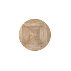 Mesa auxiliar redonda de madera maciza de mango y metal Fenway 22 - 22 pulgadas de largo x 22 pulgadas de ancho x 25 pulgadas de alto