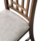 Silla lateral Santa Rosa Antique Honey Lattice Back (juego de 2)