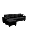 Sofá de sala de estar con chaise longue convertible
