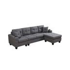 Sofá de sala de estar con chaise longue convertible