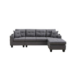 Sofá de sala de estar con chaise longue convertible