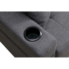 Sofá de sala de estar con chaise longue convertible