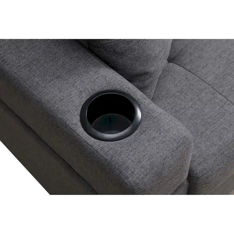 Sofá de sala de estar con chaise longue convertible