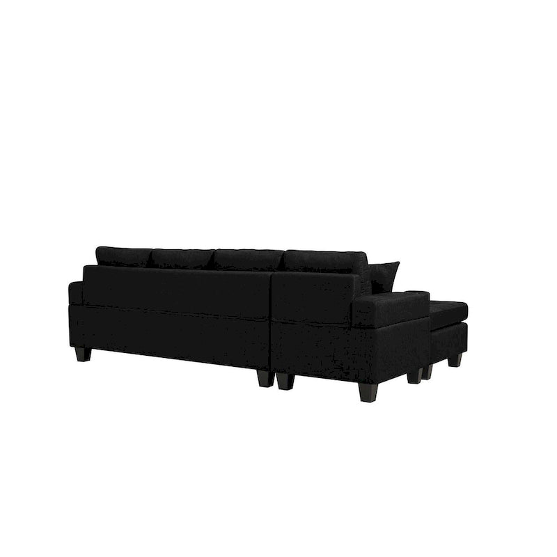 Sofá de sala de estar con chaise longue convertible