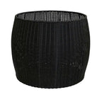 Contenedor de Almacenamiento/Mesa Auxiliar de Barril de Resina Tejida a Mano Household Essentials