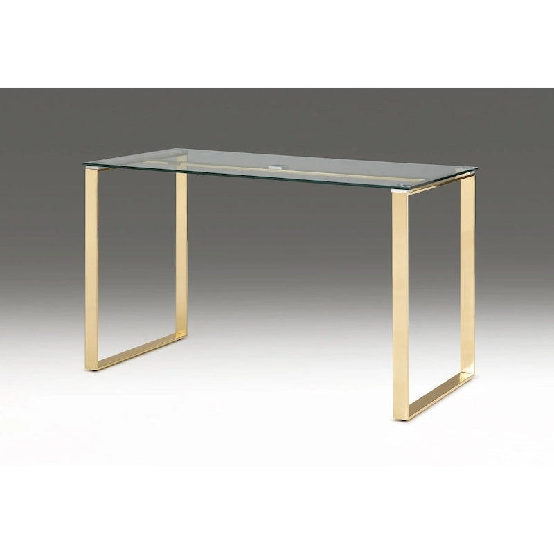 Escritorio de cristal con base Medallón