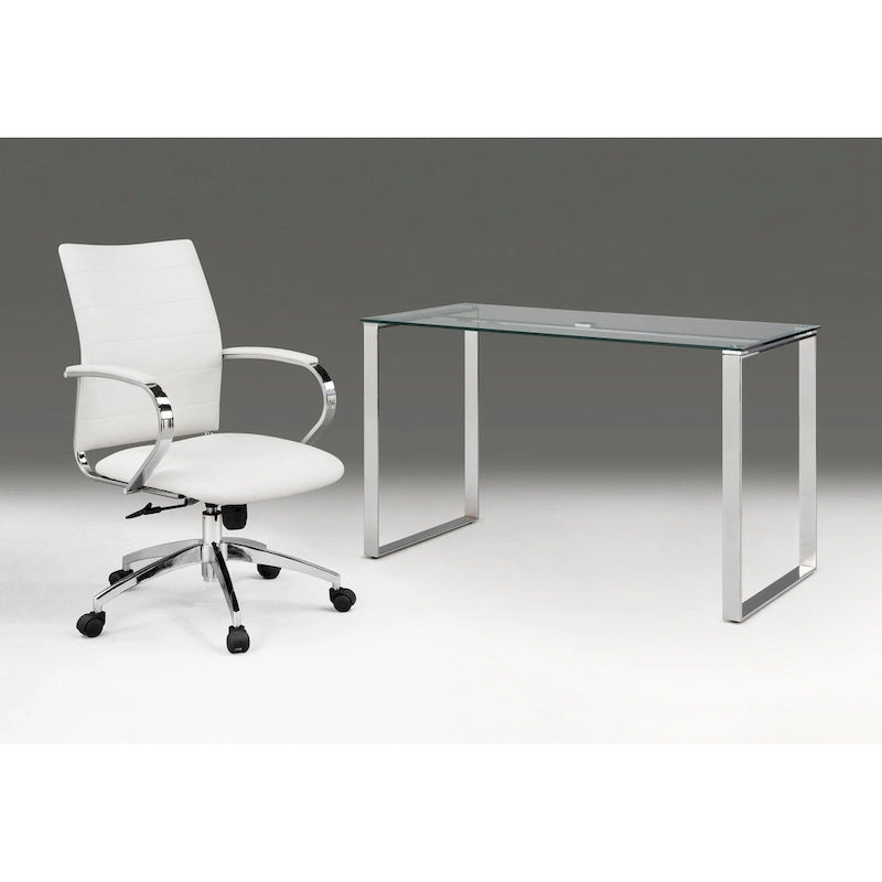 Escritorio de cristal con base Medallón