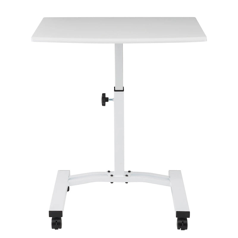 Mesa de Carro para Laptop Móvil Ajustable en Altura con Tapa Sólida