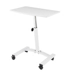 Mesa de Carro para Laptop Móvil Ajustable en Altura con Tapa Sólida