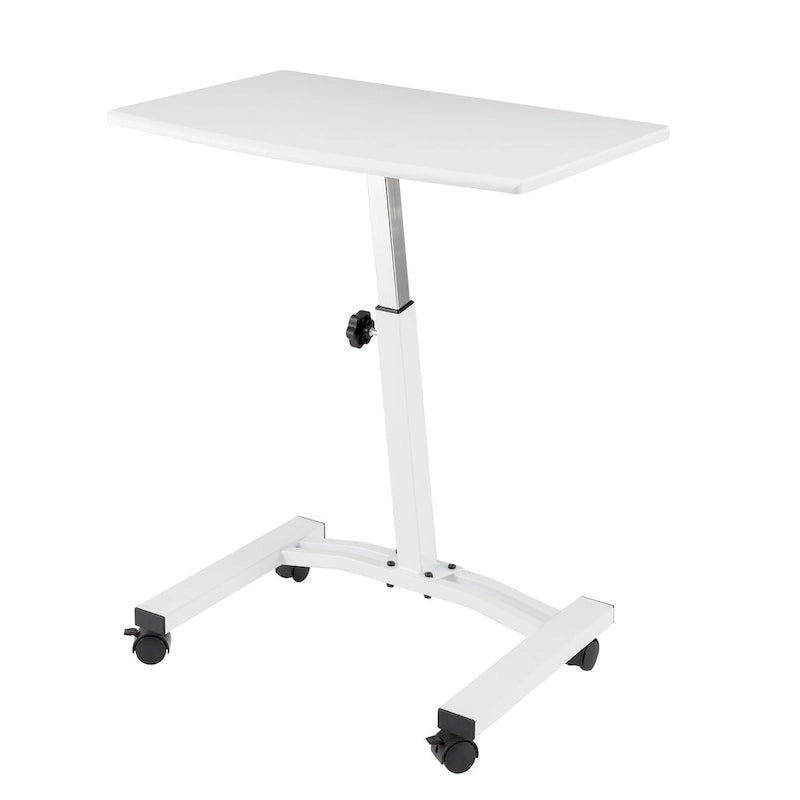 Mesa de Carro para Laptop Móvil Ajustable en Altura con Tapa Sólida