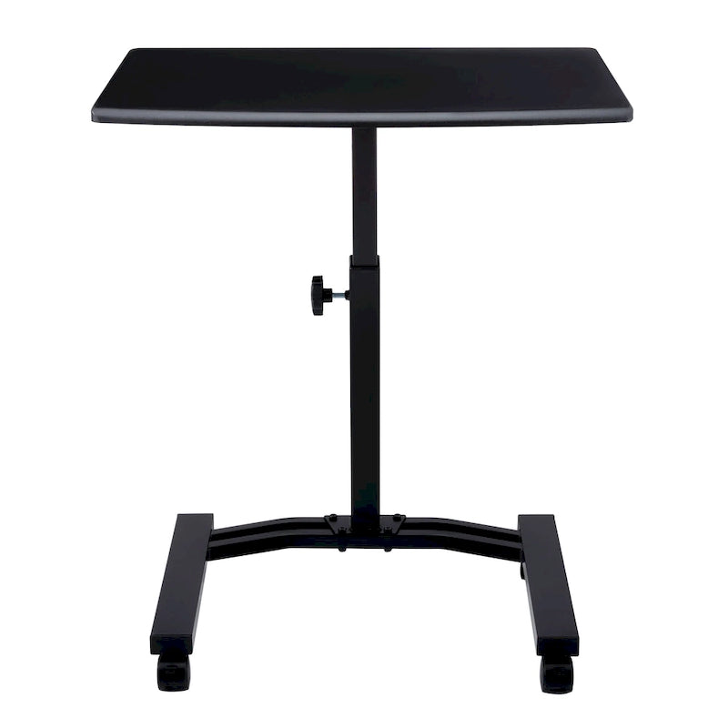 Mesa de Carro para Laptop Móvil Ajustable en Altura con Tapa Sólida