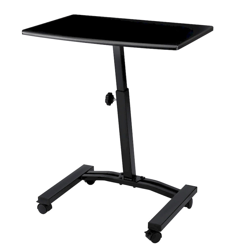Mesa de Carro para Laptop Móvil Ajustable en Altura con Tapa Sólida