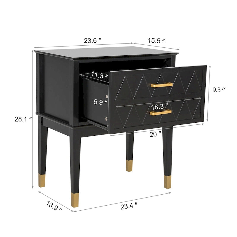 Mesa auxiliar con cajón de almacenamiento, mesita de noche alta, mesa auxiliar con patas de madera, mesita de noche para dormitorio y sala de estar