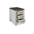Mesa auxiliar Darborn gris/marrón - 17.75W x 24D x 24H