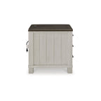 Mesa auxiliar Darborn gris/marrón - 17.75W x 24D x 24H