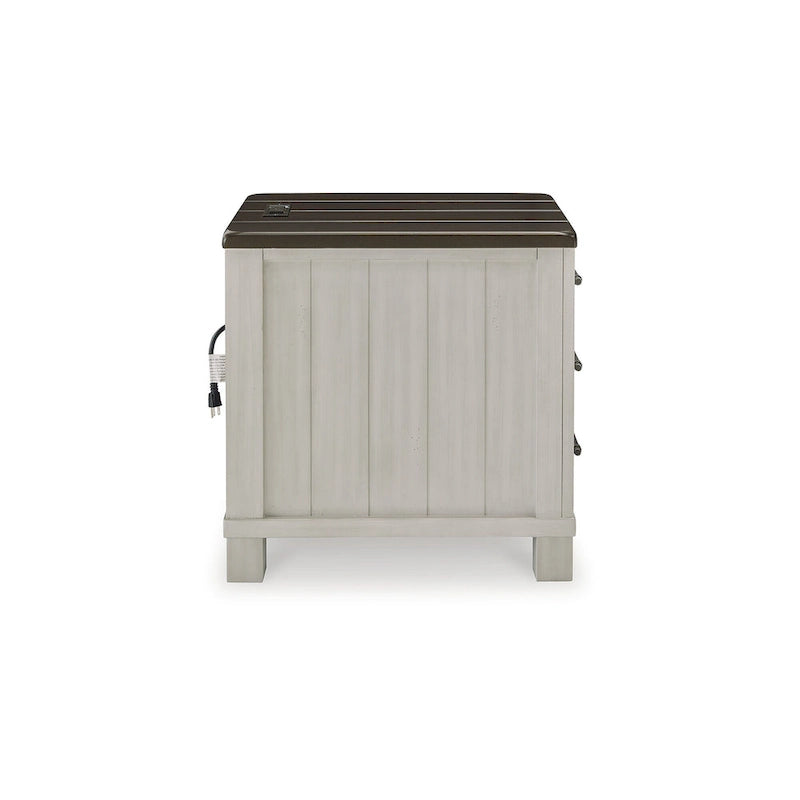 Mesa auxiliar Darborn gris/marrón - 17.75W x 24D x 24H