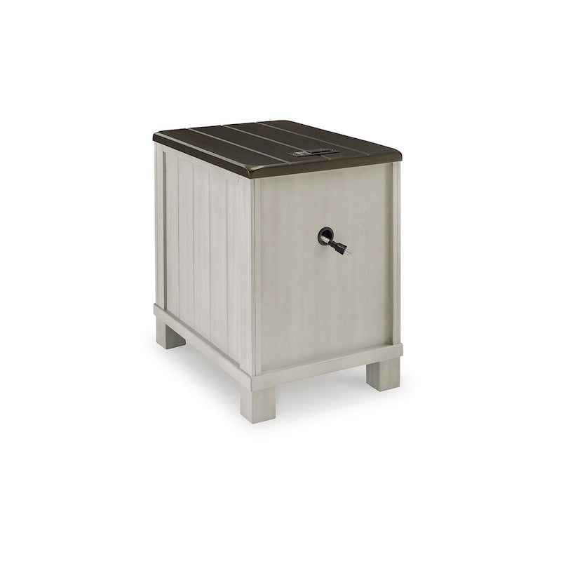 Mesa auxiliar Darborn gris/marrón - 17.75W x 24D x 24H