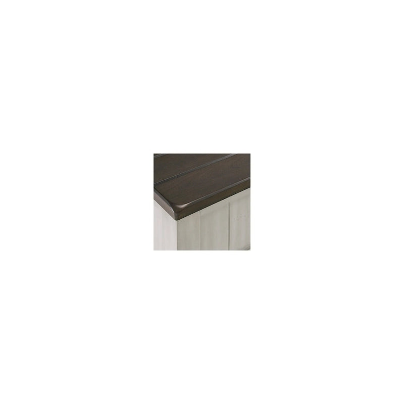 Mesa auxiliar Darborn gris/marrón - 17.75W x 24D x 24H