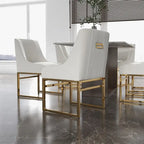 Sillas de comedor de terciopelo contemporáneas con patas de metal, juego de 8