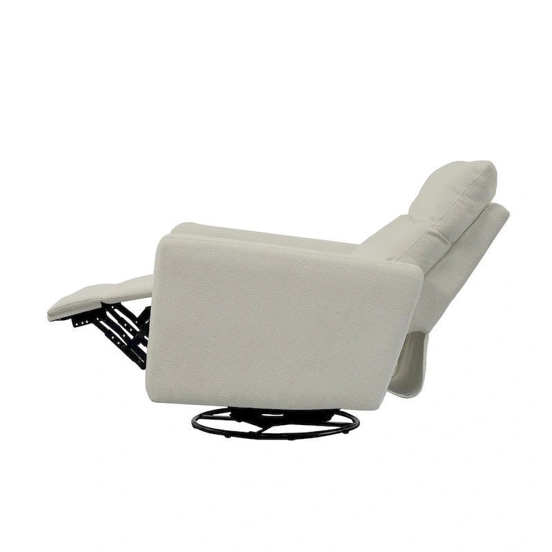 Sillón reclinable giratorio y deslizante eléctrico de 33.5W con cargador USB, juego de 2