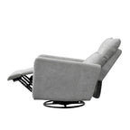 Sillón reclinable giratorio y deslizante eléctrico de 33.5W con cargador USB, juego de 2