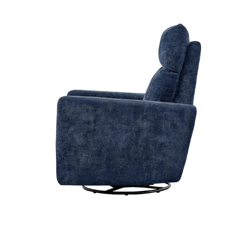 Sillón reclinable giratorio y deslizante eléctrico de 33.5W con cargador USB, juego de 2