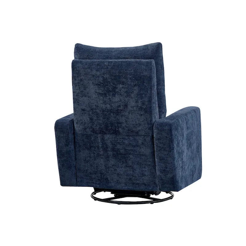 Sillón reclinable giratorio y deslizante eléctrico de 33.5W con cargador USB, juego de 2