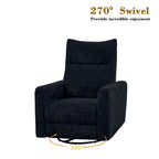 Sillón reclinable giratorio y deslizante eléctrico de 33.5W con cargador USB, juego de 2
