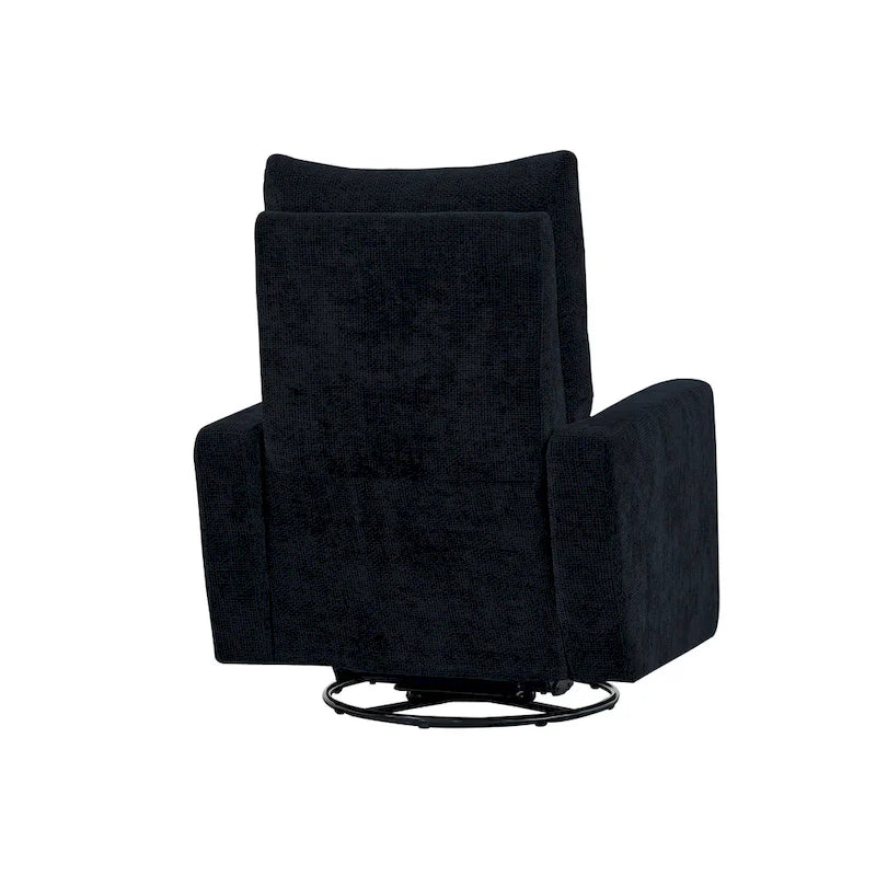 Sillón reclinable giratorio y deslizante eléctrico de 33.5W con cargador USB, juego de 2