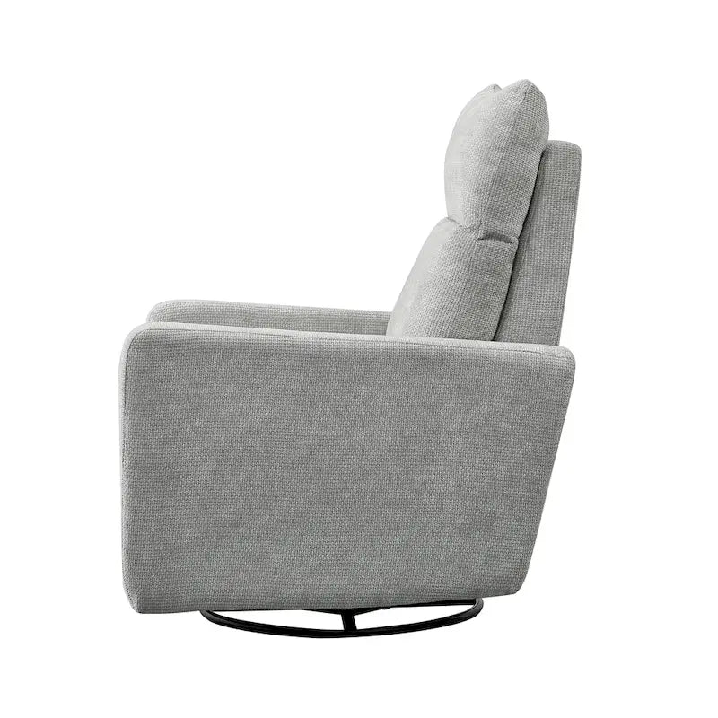 Sillón reclinable giratorio y deslizante eléctrico de 33.5W con cargador USB, juego de 2