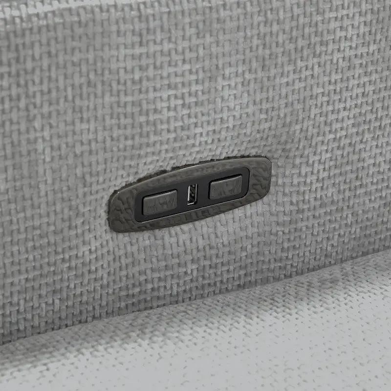 Sillón reclinable giratorio y deslizante eléctrico de 33.5W con cargador USB, juego de 2